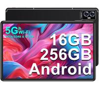 FACETEL Tablette 11 Pouces Tablette Android avec 16Go RAM+256Go ROM (TF 1To),2K 2000x1200 FHD,Octa-Core 2.0 GHz丨2.4G+5G WiFi丨8600mAh丨5MP+13MP丨Bluetooth5.0丨Tablette avec Clavier Souris-Noir