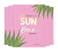 FaceTory Sun Bae Lot de 5 masques à l'aloe vera à l'aloe vera et à l'huile de graines de jojoba pour tous les types de peau - Apaisant, apaisant, rafraîchissant, hydratant