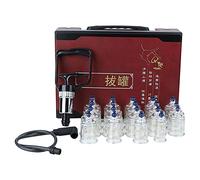 Faceuer Defult Ensemble de ventouses chinoises pour hijama - Ensemble de ventouses de massage professionnelles - 19 ventouses - Ensemble de thérapie sous vide pour masser les muscles et les