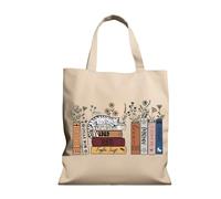 FaceYee Sac à bandoulière pour professeur, amateurs de livres, sac fourre-tout, cadeau de reconnaissance pour enseignant, 35 x 40 cm, Albums en tant que livres, 35cm(W)x40cm(H)