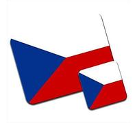 FaceYee Tapis de souris avec drapeau de la République tchèque, tapis de souris motivant et inspirant accessoires de bureau 24,1 x 20,3 cm Couleur : drapeau de la République tchèque