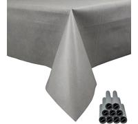 Fachhandel für Vliesstoffe Nappe en toile non tissée Öko-Tex 100 idéale pour les repas de fêtes 1,20 m x 2,50 m gris