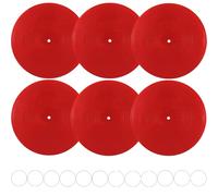 FACHPINT Lot de 6 disques en vinyle vierges pour décoration murale - 30,5 cm - Pour graffiti, faux accessoires, décoration de chambre hippie