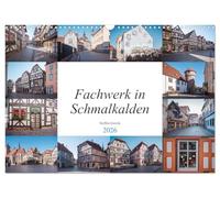 Fachwerk in Schmalkalden (Wandkalender 2026 DIN A3 quer), CALVENDO Monatskalender: Schmalkalden ist eine Fachwerk und Hochschulstadt im Westen Thüringens.