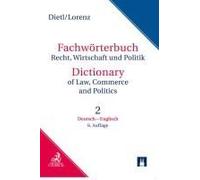 Fachwörterbuch Recht, Wirtschaft Und Politik Band 2: Deutsch - Englisch
