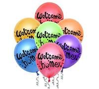 FACHY Décoration de Bienvenue la Maison Welcome Home Ballons Tropicaux Mélangés pour la Décoration de la Maison Fournitures de Fête de Famille(21 pièces)