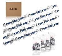 FACIACC 4 Stück Sägekette 35cm (14") 3/8"LP 50 TG 1,3 mm mit Schwert Länge, Sägeketten Ersatzkette Profi Kette kompatibel mit Dolmar, Bosch, Karcher und gängigen Sägemodellen