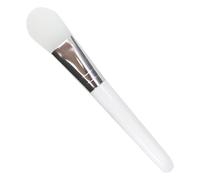 Facial Applicator Brush, Face Mask Brush, Soft Silicone Applying Tool, Ergonomic Handle Design, Skincares Applicator, Perfect for Cream Cleanser Gel Balm Lotion, 2x2x11.9cm White