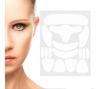 Facial Bandes Anti-Rides,160 Patchs Anti-Rides De 10 Formes Couverture ComplèTe Pour Réduire les Rides,Le Visage,Votre Peau Restera