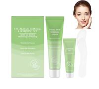 Facial & Body Hair Removal Cream Kit For Women Gentle for Sensitive Skin Fast Acting Hydrating Nourishing 2-In-1 Easy To Use For Upper Lip Chin Arms Legs Underarms Daily Grooming (1PCS)