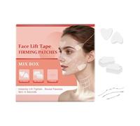 Facial Care Patch, Instant Invisible Firming Skin Lift Tape Waterproof, Tightens Neck Double Chin Cheek Eyes Sagging, Essential for Women Adult Beauty, Overnight Use, Single Application