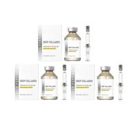 Facial Elasticity Serum Ampoule Kit (Accessories Included), 50ml | Silk Peptide Deep Collagen Ampoule Serum, Moisturizing Anti-Aging & Facial Reshaping Treatment for Youthful Skin