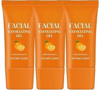 Facial EXFOliating GEl,Purifying ExfoliaTING Gels,Orange ExfoLIAting Whitening SCrubs, Exfoliatings GEL ScRUB, Deep Cleansing Moisturizing Scrub (3 pcs)