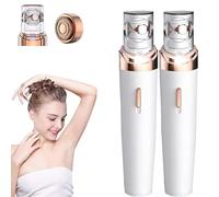 Facial Hair Remover for Women, 2026 Portable Electric Epibella Facial Epilator with LED Light, Painless Lady Shavers for Face,Body, Legs, Bikini (White,Battery*2)