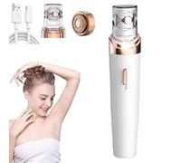 Facial Hair Remover for Women, 2026 Portable Electric Epibella Facial Epilator with LED Light, Painless Lady Shavers for Face,Body, Legs, Bikini (White,Rechargeable*1)