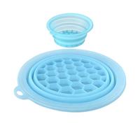Facial Ice Washing Tub - Portable Cold Bath Bowl | 290g Lightweight Silicone Basin with Easy Clean Feature, 9.45x9.45x0.87in Spa Category Accessory, Cooling Skin Care Tool for Camping Travel
