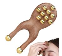Facial Massager | Wooden Sculpting Relaxation Tool | Handheld Body Massage Roller Stick | Facial Lifting Massage Device for Men Women | Arm Back Leg Nose Eye Relief Home Spa Daily Travel Use Morning N