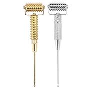 Facial Roller Massager - Acupuncture Points Probe Spring Needle Roller pour Oreille faciale (Couleur : Or)