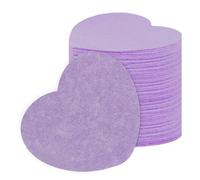 Facial Sponges, Sponge Pads, 20pcs Heart Shape Compressed Natural Compact Storage Reusable Design Fast Expansion, Maquillage Removal for Cleansing, 2,76 x 2,36 pouces