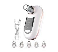 Facial Suction Pore Cleaner Clogged Pore Remover USB Charging 3 Suction Set | USB Charging 3 Suction Settings Whitehead Extractor for Home Daily Routine Women Men Teenager Bath Time