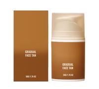 Facial Tan Cream, Natural Tanning Lotion, 50g Moisturizer with Quick Absorb, Hydration Aid with Soft Touch, 3.86x1.65 Inches Skincare Supply, Beauty for Travel Vacation Preventing Sunburn Daily Care