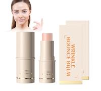 Facial Wrinkle Bounce Balm - Stick Anti-âge Hydratant 2PCS, Soin Visage Multi-fonction Pour Lisser Les Rides, Hydratation Intense à Base De Collagène, Stick Lumière Et éclat Pour Visage Et Front