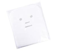 Faciale Jetable Pré-découpée 100 Pièces en Coton pour Masque | Ouvertures Yeux Nez Bouche, Maille Fine et Fine Épaisseur, pour Soins au Salon et Paraffine