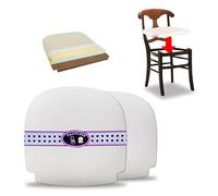 FacilCasa Siège de Rechange pour Chaise, rembourrée en Simili Cuir, Mousse 3 cm. Fond Multicouches, Lavable, hygiénique, Confortable, Longue durée (40 x 37 x h5) 2 Simili Cuir Napoléon Beige