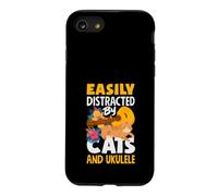 Facile à distraire par Les Chats et Les ukulélés Coque pour iPhone SE (2020) / 7/8