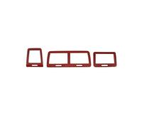 Facile à installer Accessoires De Voiture Climatiseur Évent Décoration Couverture Garniture Pour Challenger 2009 2010 2011 2012 2013 2014 (Color : Carbon Fiber Red)
