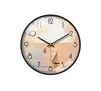 Facile à Lire Horloge Murale Circulaire Moderne et Simple, silencieuse, for Chambre à Coucher, for Restaurant, Bureau, étude, 10 pouces/12 pouces/14 Pouces(12inch)