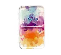 Facile à nettoyer - Boîte d'emballage solide pour aquarelle - Bricoleur amateur pour projet, cours d'art, enseignement, peinture, fournitures artistiques, boîtes métalliques colorées pour fêtes