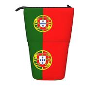 Facile à Nettoyer Trousse Drapeau Portugais Sac Porte-Stylo Durable Trousse à Crayons pour Garçons étudiants Adolescent