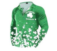 Facile à porter - T-shirt à manches courtes pour homme - Doux - Imprimé Saint - Tendance - Pour l'intérieur et l'extérieur, la marche, le sport, la vie quotidienne, Vert, S