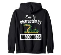Facilement distrait par Anacondas Snake Cute Sweat à Capuche