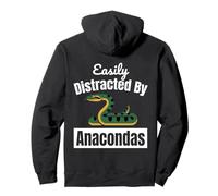 Facilement distrait par Anacondas Snake Cute Sweat à Capuche