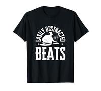 Facilement distrait par Beats DJ Funny Disc Jockey T-Shirt