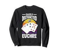 Facilement distrait par Euchre Sweatshirt