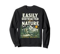 Facilement distrait par la Nature, Amateur de randonnée et de Montagne Sweatshirt