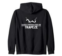 Facilement distrait par L'Artiste de trapèze Fier trapèze drôle Sweat à Capuche