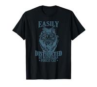 Facilement distrait par Le Chat des forêts norvégiennes T-Shirt