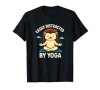Facilement distrait par Le Yoga Graphique Zen Amusant T-Shirt
