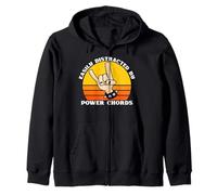 Facilement distrait par Les accords de Puissance - Les Amateurs de Musique en métal, métal Sweat à Capuche