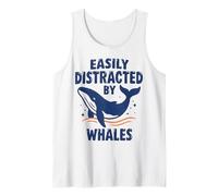 Facilement distrait par Les Amateurs de Baleines drôles de Baleines Débardeur