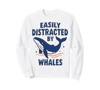 Facilement distrait par Les Amateurs de Baleines drôles de Baleines Sweatshirt