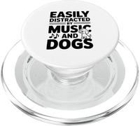 Facilement distrait par Les Amateurs de Musique et de Chiens PopSockets PopGrip pour MagSafe