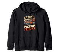 Facilement distrait par Les Anciennes camionnettes Vintage Classique Sweat à Capuche