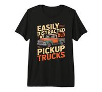 Facilement distrait par Les Anciennes camionnettes Vintage Classique T-Shirt Haut de Gamme