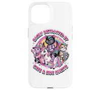 Facilement distrait par Les Chats et Les quêtes Secondaires Coque pour iPhone 15