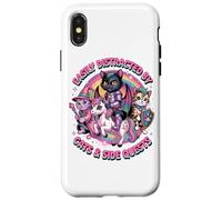 Facilement distrait par Les Chats et Les quêtes Secondaires Coque pour iPhone X/XS